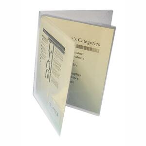 Lion Project Folder with Index Pocket - Letter - 8.5" x 11" - 3 / Pack - Tranparent