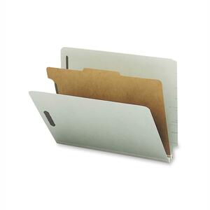 Sparco Classification Folder with Standard Divider - Letter - 8.5" x 11" - 1 Divider - 10 / Box - Gray