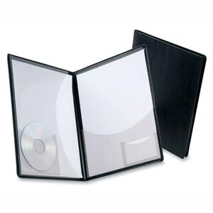Oxford Executive Twin Pocket Folder - Letter - 8.5" x 11" - 75 Sheet Capacity - 1 Each - Black