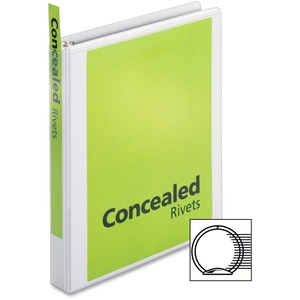 Cardinal ProVue Round Ring View Binder - Letter - 8.5" x 11" - 1" Capacity - 1 Each - White