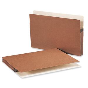 Smead Redrope File Pocket - Legal - 8.5" x 14" - 1.75" Expansion - 5 Pack - 12.5pt. - Redrope