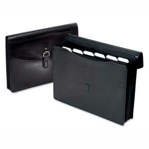 Esselte Executive Expanding File Pocket - 1 Each - Black