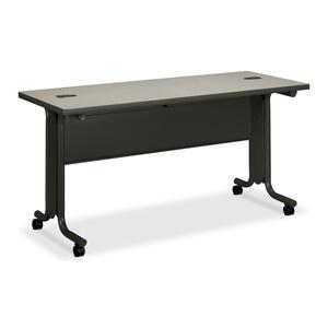 HON 61000 Series Rectangular Table - 60" Width x 24" Depth x 29.5" Height - Molded Edge - Gray