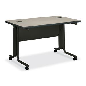 HON 61000 Series Rectangular Table - 48" Width x 30" Depth x 29.5" Height - Molded Edge - Gray Top