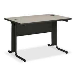 HON 61000 Rectangular Table - 48" Width x 30" Depth x 29.5" Height - Molded Edge - Gray Top