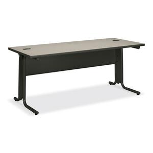 HON 61000 Series Rectangular Table - 72" Width x 30" Depth x 29.5" Height - Molded Edge - Gray Top
