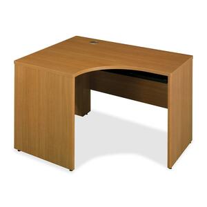 Bush Quantum Right Corner Desk Shell - 42" Width x 47" Depth x 30" Height - Modern Cherry