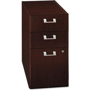 Bush Quantum File Cabinet - 15.75" Width x 19.25" Depth x 28.62" Height - 3 Drawer - Harvest Cherry