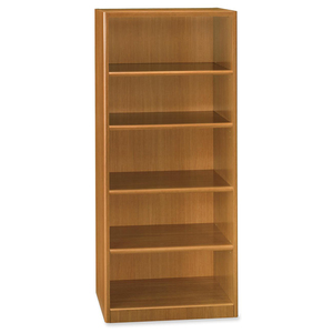 Bush Quantum Five Shelf Bookcase - 14.62" Width x 29" Depth x 67" Height - Modern Cherry