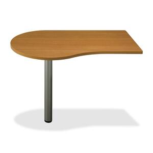 Bush Quantum Left Peninsula - 48" Width x 29" Depth x 30" Height - Modern Cherry