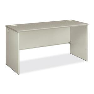 HON 38000 Series Desk Shell - 60" Width x 24" Depth x 29.5" Height - Radius Edge - Metal - Gray Top