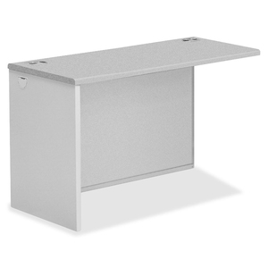 HON 38000 Series Left Return - 60" Width x 24" Depth x 29.5" Height - Radius Edge - Steel - Gray