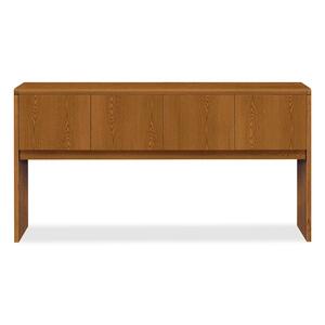 HON 10700 Series Stack-On Storage - 75" Width x 14.62" Depth x 37" Height - Waterfall Edge - Particleboard - Oak Top