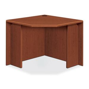 HON 10700 Series Corner Unit - 36" Width x 24" Depth x 29.5" Height - Waterfall Edge - Wood - Henna Cherry