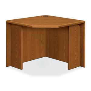 HON 10700 Series Corner Unit - 36" Width x 24" Depth x 29.5" Height - Waterfall Edge - Wood - Medium Oak