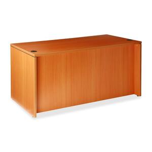 Lorell 87000 Series Rectangular Desk Shell - 60" Width x 30" Depth x 29.5" Height - 2 Drawer - Wood - Cherry