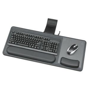 Safco Ergo-Comfort Sit/Stand Articulating Keyboard Platform28" x 11.75" - Black