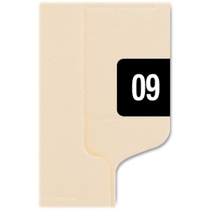 Smead Self-adhesive Color-coded Year Label - 1" Width x 0.5" Length - 25/Sheet - Removable - 250 / Pack - Black