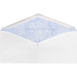 Sparco White Wove Security Tinted Envelopes - #10 (9.5" x 4.12") - 24lb - 500 / Box - White