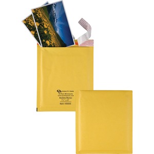 Quality Park Redi-Strip Bubble Mailer - 7.5" x 9.5" - 10 / Box - Kraft