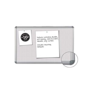 Balt Pebbles Vinyl Tackboard - 2" x 3" - Vinyl Surface - Aluminum Frame - Light Gray