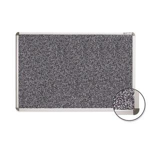 Balt Rubber Tackboard - 4" x 8" - Textured Surface - Black Gray