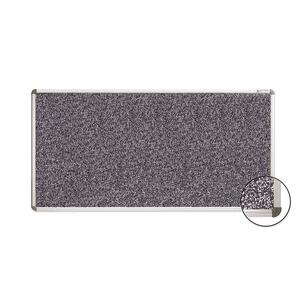 Balt Rubber Tackboard - 4" x 8" - Textured Surface - Black Gray
