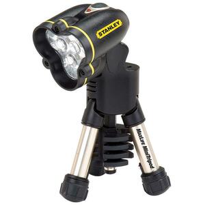 Bostitch Maxlife Mini Tripod Flashlight - Emergency Light - LED - AAA - ABS Head, Aluminum Frame, Polycarbonate Lens - Black, Graphite