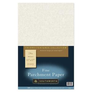 Southworth Fine Parchment Paper - 11" x 17" - 24lb - Parchment - Blue