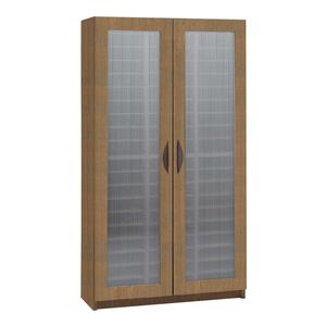 Safco Frosted Door Literature Organizer - 58" x 30" x 14" - 60 Compartment(s) - Medium Oak