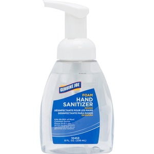 Genuine Joe Foaming Hand Sanitizer - Lavender Scent - 8oz - Rich Lather
