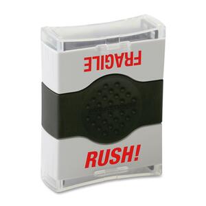 COSCO Self-inking Stamp - 0.5" x 1.62" - Red