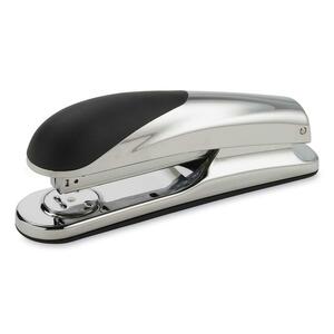 Sparco Diecast Full Strip Stapler - Desktop Stapler - 20 Sheets Capacity - 210 Staple Capacity - 1/4" Staple Size - Chrome, Black