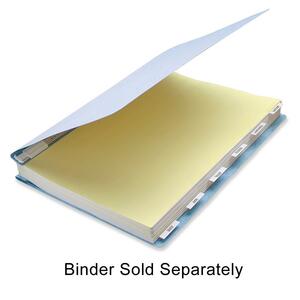 Acco Insertable Index - Print-on - 1 / Pack - White Tab