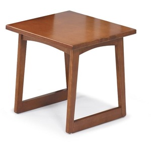 Safco Urbane End Table - Square - 21" x 21" x 20" x 1" - Hardwood - Cherry