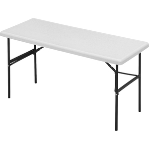 Platinum. Charcoal Gray Leg. Folding Table