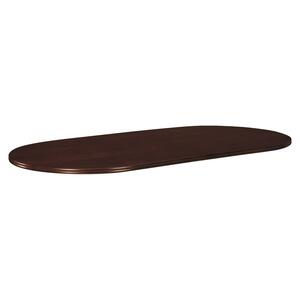 Basyx Veneer Oval Conference Table Top - Oval - 96" x 48" x 1.5" - Veneer - Bourbon Cherry