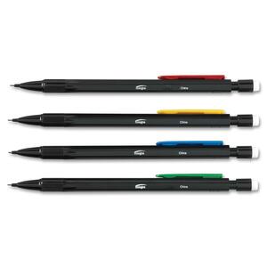 Integra Push Advance Mechanical Pencil - 0.5 mm Lead Size - Black Lead - Assorted Barrel - 1 Dozen
