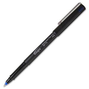 Integra Smooth Writing Roller Ball Pen - 0.5 mm Pen Point Size - Blue Ink - Blue Barrel - 1 Dozen