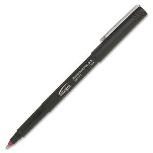 Integra Smooth Writing Roller Ball Pen - 0.5 mm Pen Point Size - Red Ink - Red Barrel - 1 Dozen