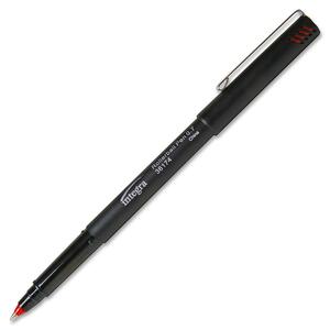 Integra Smooth Writing Roller Ball Pen - 0.7 mm Pen Point Size - Red Ink - Red Barrel - 1 Dozen