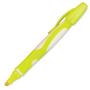 Dri Mark Bulldog Pen Style Highlighter - Chisel Marker Point Style - Yellow Ink - Yellow Barrel - 1 Dozen