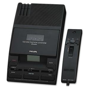 Speech Transcriber/Dictation System,5-1/3"x9-1/10"x2",Black