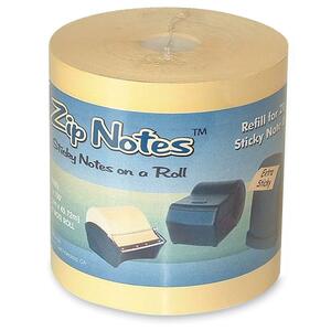 Zip Notes Dispenser Note Refill - 3" x 3" - Tan