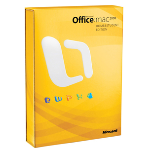 Microsoft Office 2008 Mac Home and Student Edition DVD Retail Box