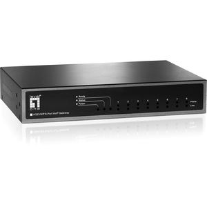 LevelOne VOI_8001 8_port FXS H323/SIP VoIP Gateway