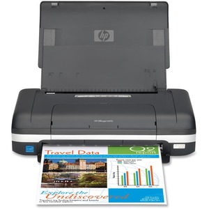 HP Officejet H470WBT Mobile Inkjet Printer - Color Inkjet - 22 ppm Mono - 18 ppm Color - 4800 dpi - USB, PictBridge - Bluetooth - PC, Mac