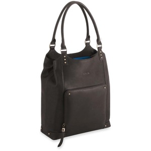 Solo Vintage Notebook Bucket Tote - 17.5" x 13.5" x 4.5" - Leather - Espresso Brown