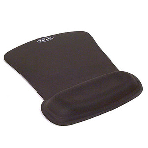Belkin Wave Rest Black Cloth Mouse Pad with Gel Wrist Rest