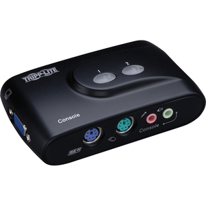 2PORT COMPACT PS/2 KVM SWITCH W/AUDIO & CABLES